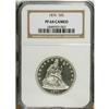 Image 1 : 1876 50C PR64 Cameo NGC. This silver-gray specimen has