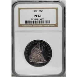 1882 50C PR62 NGC. This intricately struck specimen ha