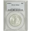 Image 3 : 1918-S 50C MS64 PCGS. This untoned silver-gray near-Ge