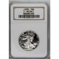 1939 50C PR66 NGC. Brilliant and splendidly preserved