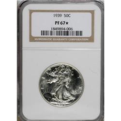 1939 50C PR67 S NGC. Brilliant surfaces exhibit sharp