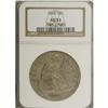 Image 1 : 1845 S$1 AU53 NGC. Pearl-gray and gold grace this mode