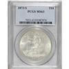 Image 3 : 1873-S T$1 MS63 PCGS. Virtually the entire 703,000-pie