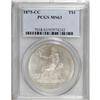 Image 3 : 1875-CC T$1 MS63 PCGS. Type One Reverse. A berry shows