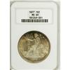 Image 1 : 1877 T$1 MS60 NGC. Well struck with moderately abraded