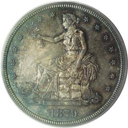 1879 T$1 PR65 PCGS. Exuberant luster radiates from und