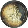 Image 1 : 1881 T$1 PR65 NGC. Golden-brown, plum-red, and electri