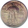 Image 1 : 1918-S 25C Standing Liberty Quarter--10% Off Center, I