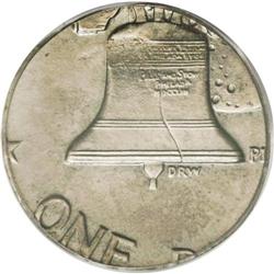 1976-? $1 Type Two Bicentennial Dollar--On a 10C Planc