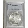 Image 1 : 1878-CC S$1 MS65 PCGS. A lustrous and gently toned fir