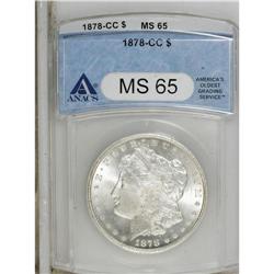 1878-CC S$1 MS65 ANACS. This splendid Carson City silv