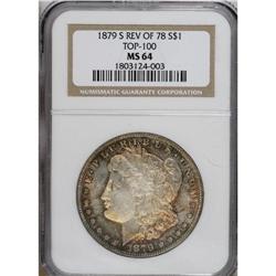 1879-S S$1 Reverse of 1878 MS64 NGC. A Top 100 Variety