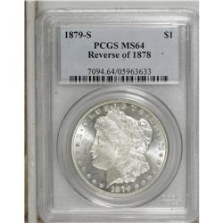 1879-S S$1 Reverse of 1878 MS64 PCGS. This flat breast
