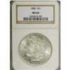 Image 3 : 1880 S$1 MS66 NGC. A high-grade pearl-gray representat