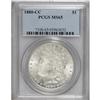 Image 1 : 1880-CC S$1 MS65 PCGS. VAM-3. A dash lurks just beneat