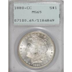 1880-CC S$1 MS65 PCGS. Traces of an underdate, presuma
