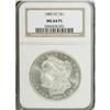 Image 1 : 1880-CC S$1 MS64 Prooflike NGC. An exceedingly frosty