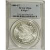 Image 3 : 1880-CC S$1 8 Over High 7 MS66 PCGS. VAM-5. A Top 100