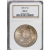 Image 1 : 1880-S S$1 MS67 NGC. Large S. Deep golden-brown, mauve