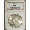 Image 3 : 1881 S$1 MS66 NGC. Light gold toning visits this thoro