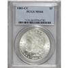 Image 1 : 1881-CC S$1 MS66 PCGS. Solidly struck with a smooth, f
