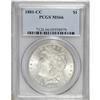 Image 1 : 1881-CC S$1 MS66 PCGS. This lustrous high grade Carson