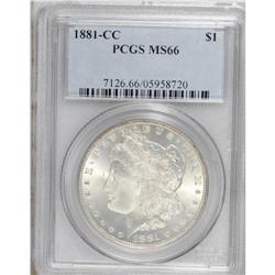 1881-CC S$1 MS66 PCGS. Light caramel-gold toning visit