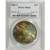 Image 1 : 1881-S S$1 MS66 PCGS. Dramatic ruby-red, lemon, olive,