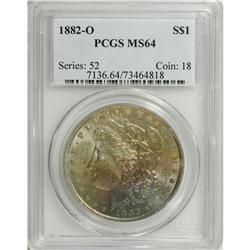 1882-O S$1 MS64 PCGS. Glowing luster emanates from bot