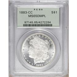 1883-CC S$1 MS65 Deep Mirror Prooflike PCGS. Among CC-