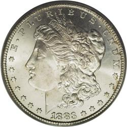 1883-CC S$1 MS66 Deep Mirror Prooflike PCGS. Lightly f