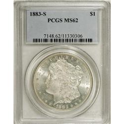 1883-S S$1 MS62 PCGS. This sharply struck S-mint repre