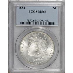 1884 S$1 MS66 PCGS. Nicely struck with shining luster