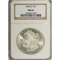 1884-CC S$1 MS66 NGC. A gorgeous Superb Gem with dazzl