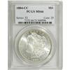 Image 1 : 1884-CC S$1 MS66 PCGS. Glimpses of golden-brown and aq