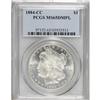 Image 1 : 1884-CC S$1 MS65 Deep Mirror Prooflike PCGS. Deeply mi