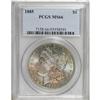 Image 1 : 1885 S$1 MS66 PCGS. The reverse has bright luster, sol