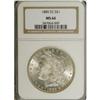 Image 1 : 1885-CC S$1 MS66 NGC. A flashy and crisply struck Prem