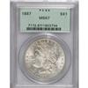 Image 1 : 1887 S$1 MS67 PCGS. Strongly lustrous with above-avera
