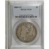 Image 1 : 1889-CC S$1 VF30 PCGS. A moderately worn dove-gray rep