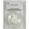1890 S$1 MS65 PCGS. Bright luster exudes from essentia