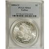 Image 3 : 1890-CC S$1 Tail Bar MS64 PCGS. VAM-4. A Top 100 Varie