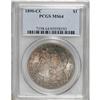 Image 1 : 1890-CC S$1 MS64 PCGS. Highly lustrous surfaces take o