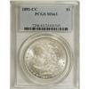 Image 1 : 1891-CC S$1 MS63 PCGS. VAM-6. STATES OF AMERICA and TR