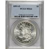 1891-O S$1 MS64 PCGS. This thoroughly lustrous near-Ge