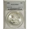 Image 3 : 1892 S$1 MS65 PCGS. VAM-3. This essentially brilliant