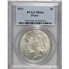 Image 1 : 1921 S$1 MS64 PCGS. A shimmering and refreshingly smoo