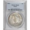 Image 1 : 1921 S$1 MS65 PCGS. This lovely representative derives