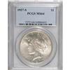 Image 1 : 1927-S S$1 MS64 PCGS. Lustrous and boldly struck, if t
