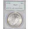 Image 3 : 1928 S$1 MS65 PCGS. Satiny and essentially untoned, wi